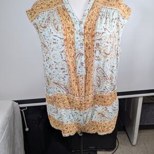 Free People Telly boho western romper size X Small